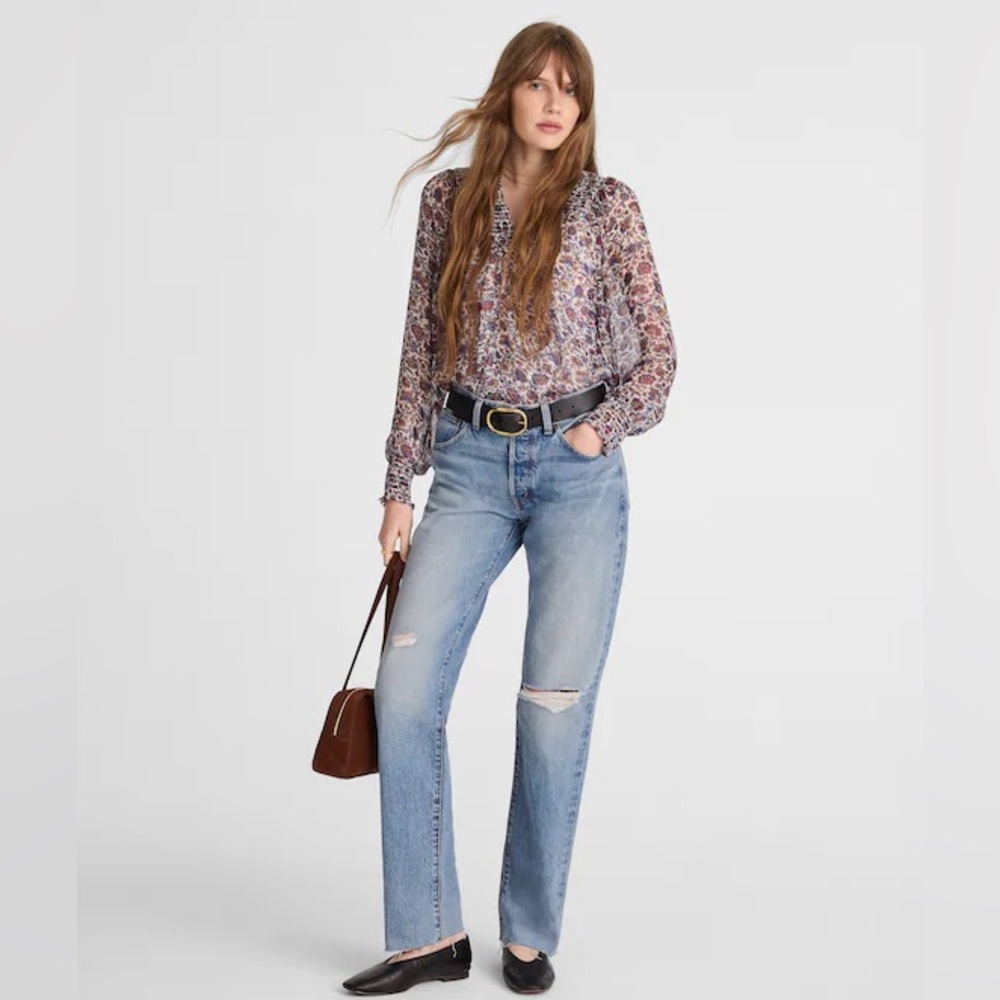 Madewell The Dean Easy Straight Jean Size 32 NWT